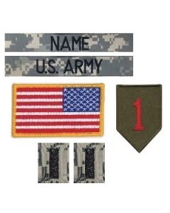 Kids Personalized ACU Name Tape and Patch Set
