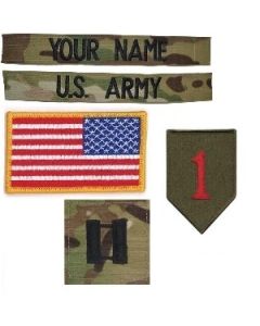Kids MultiCam Personalized Name Tape and Patch Set