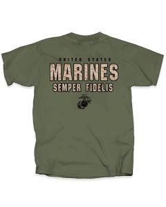 MARINES CAMO LETTERS T-SHIRT