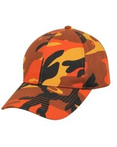 Orange Camo Supreme Low Profile Cap