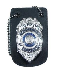 Leather Oval Neck Badge Holder 