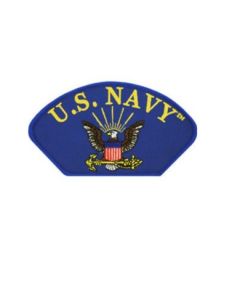 USN Logo Patch - Blue & Yellow