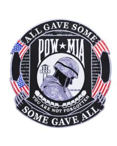 POW-MIA Large Jacket Patch – Round