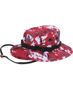Red Digital Camo Boonie Hats