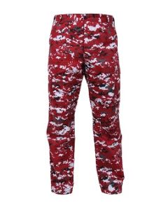 Red Digital Camo Cargo Pants