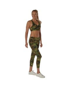 Womens Workout Performance Camo Leggings