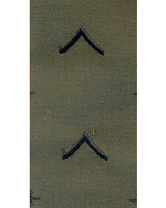 OD Green Sew-on Cap Rank