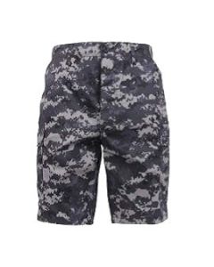 Subdued Urban Digital Camo, 6 Pockets, Button Fly - Camo Shorts 