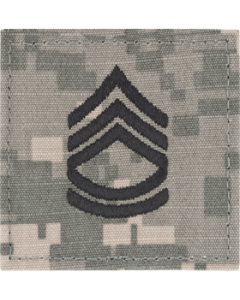 Sgt First Class Rank w/ Hook fastener 