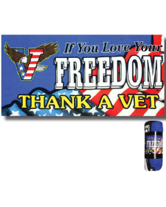 USA Waving Flag Thank A Vet Towel