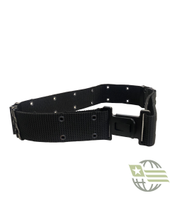 G.I . Type Nylon Pistol Belt Old Style Buckle - Black