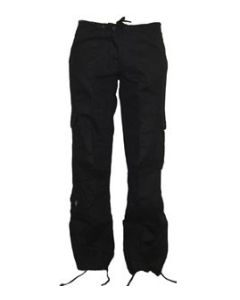 Womens Black Vintage Fatigue Pants