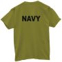Navy PT Shirt - Green