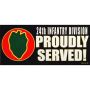 24th Infantry Div. Sticker