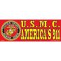 U.S.M.C. America's 911-Bumper Sticker