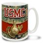 USMC Eagle Globe and Anchor on Camo - 15oz. Mug