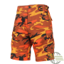 Savage Orange Camo BDU Shorts