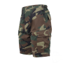 Woodland Camo, Six Pockets, Button Fly, Perfect Fit - BDU Shorts 