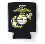 USMC Black Logo Koozie