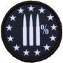 3% Bullets Round Patch
