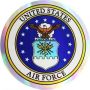 Air Force Crest Small Prism Decal