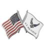 American Flag and Air Force New Logo Flag Pin