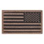 Tan and Black American Flag Reversed Patch
