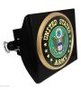 Army Green Seal Black Hitch Cover