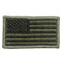 Kids Green and Black American Flag Patch 