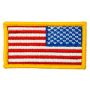 Kids Reverse American Flag Patch - Full Color