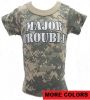 Kids Major Trouble Short Sleeve Camouflage Shirt