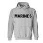 Marines Hoodie Sweatshirt Grey