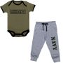 Navy Baby 2pc Jogger Set