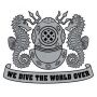 Navy Master Diver We Dive the World Silver Decal