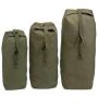 Olive Top Load Canvas Duffel Bag with Shoulder Strap - Heavyweight Duffle