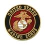 United States Marine Corps EGA Round Lapel Pin 3/4 inch