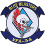 USN Blue Blasters VFA-34 Military Patch