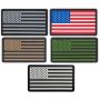 US Flag PVC Patch with Hook Fastener