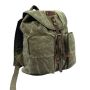 Stone Washed Canvas Backpack w/ Leather Accents