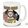 US Navy Cross Flags - 15oz Mug