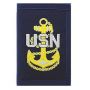 US Navy E7 Chief Petty Officer Tri Fold Wallet