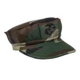 Buy US Woodland Camo Marine Corps Utility Cover w Emblem at Army