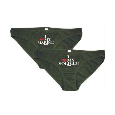 Buy I Love My Marine Panties at Army Surplus World