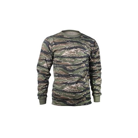 Buy Long Sleeve Tiger Stripe Camo T-Shirt at Army Surplus World