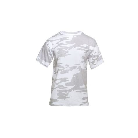 Politics Men Oversized Camo Print Tee-Shirt (White Army Camo), White Army Camo / XX-Large