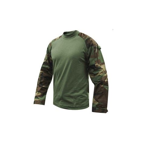 Woodland Camo Fire Retardant NYCO Combat Shirt at Army Surplus World