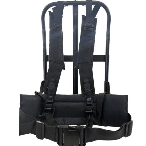 modern ALICE pack frame with kidney pad and shoulder straps