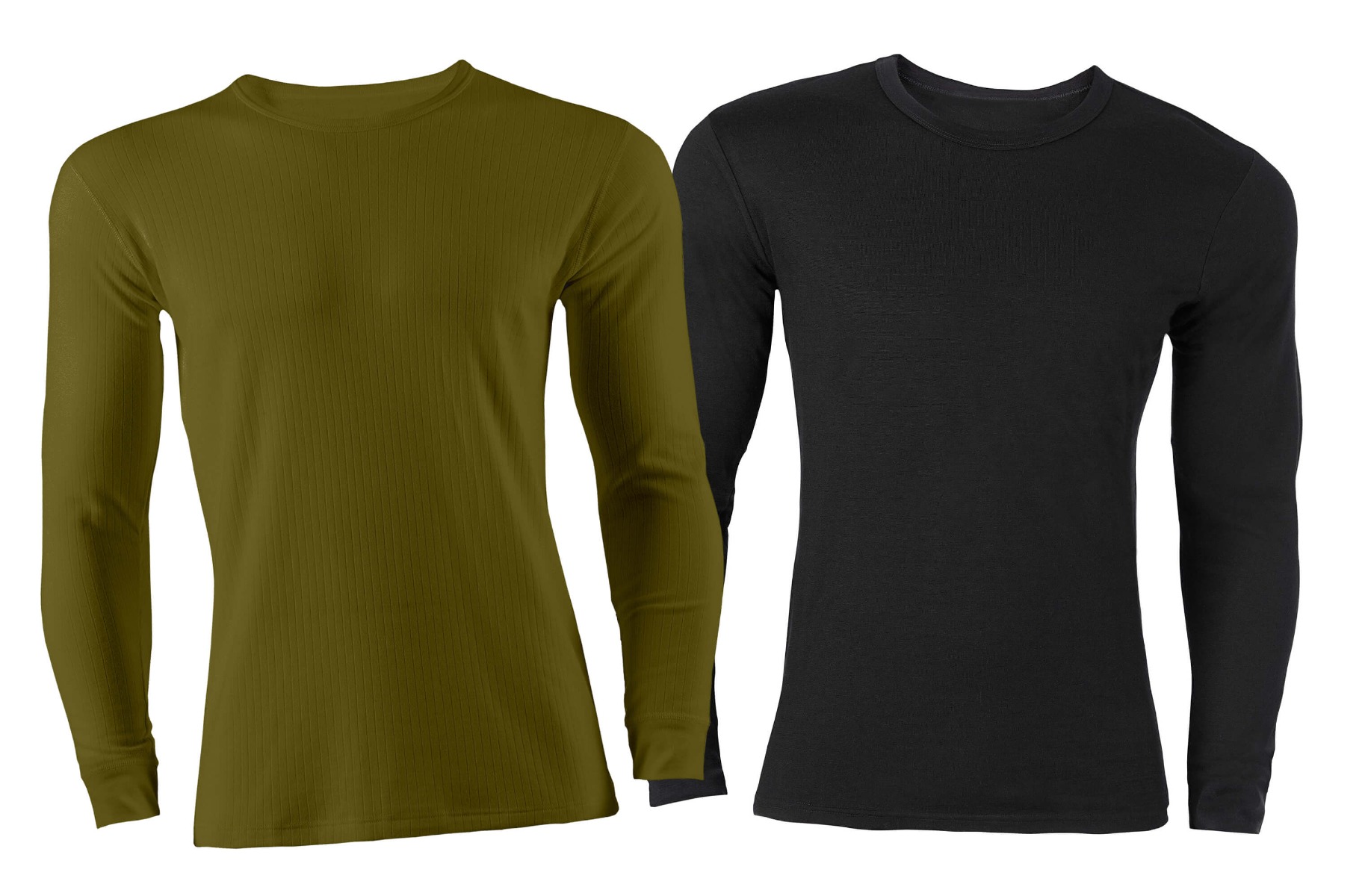 two silkweight thermal tops